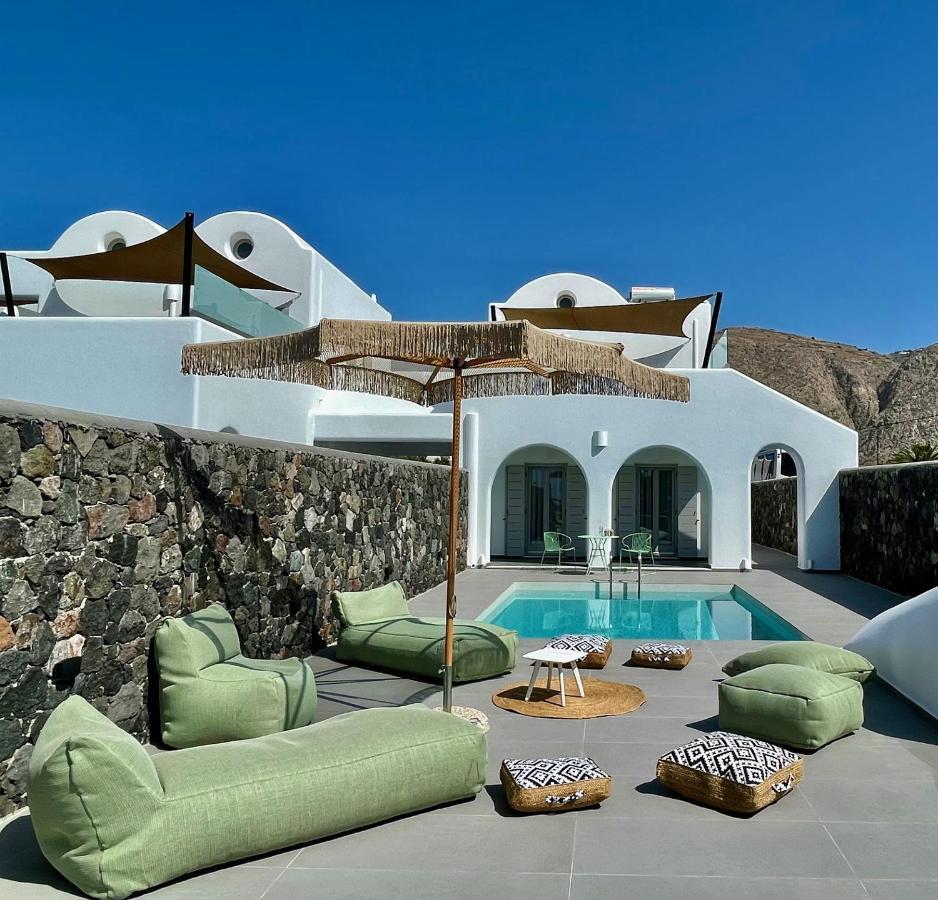 Modern Dome Homes Of Santorini Perissa  Luaran gambar