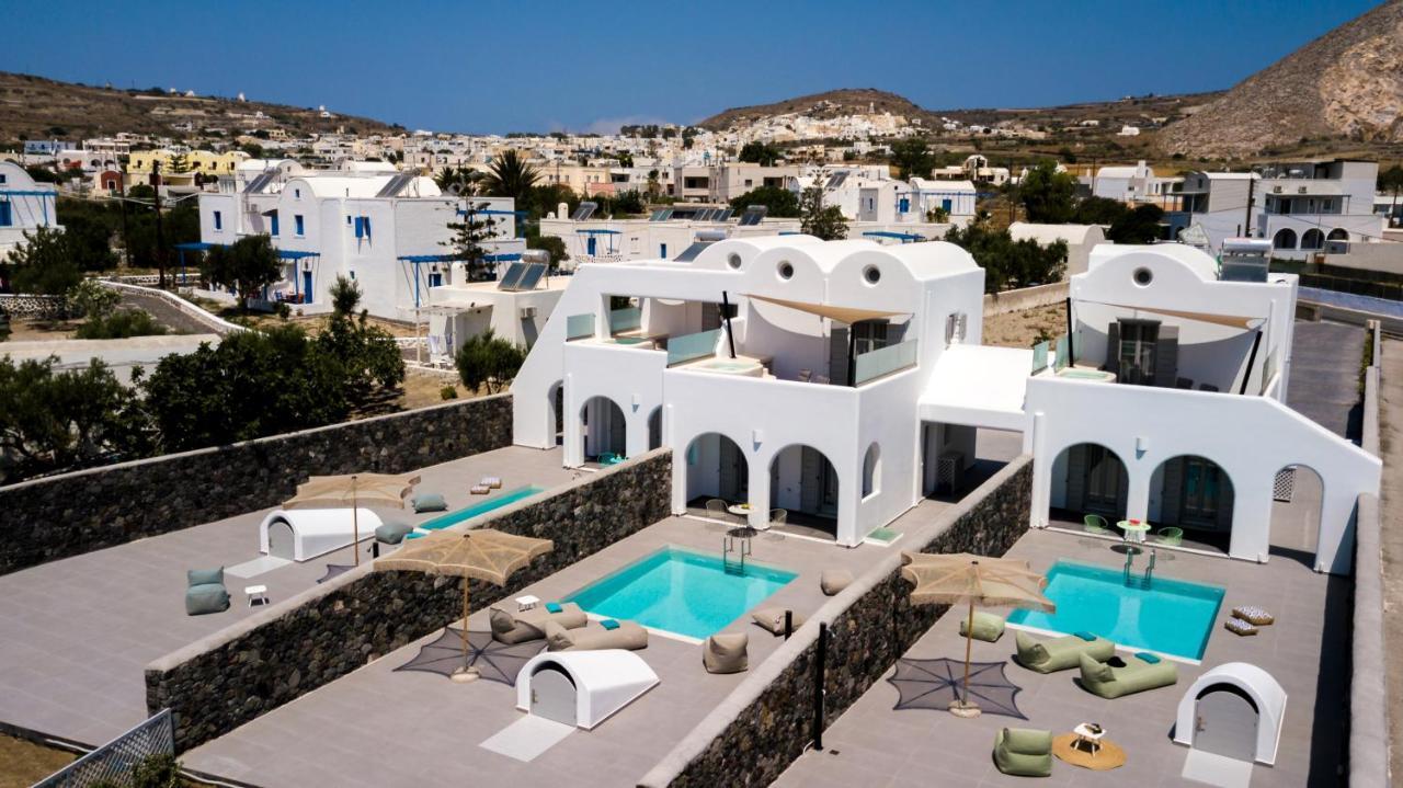 Modern Dome Homes Of Santorini Perissa  Luaran gambar