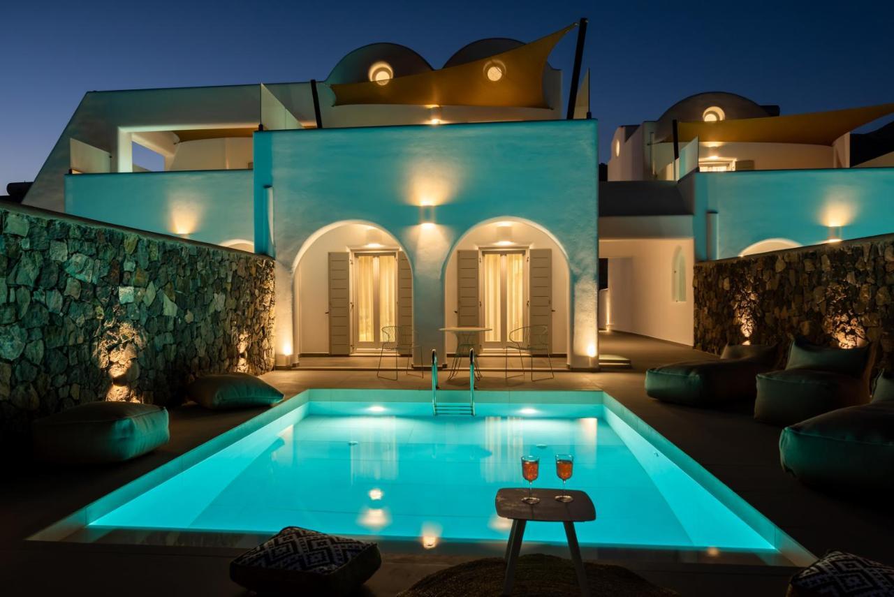 Modern Dome Homes Of Santorini Perissa  Luaran gambar