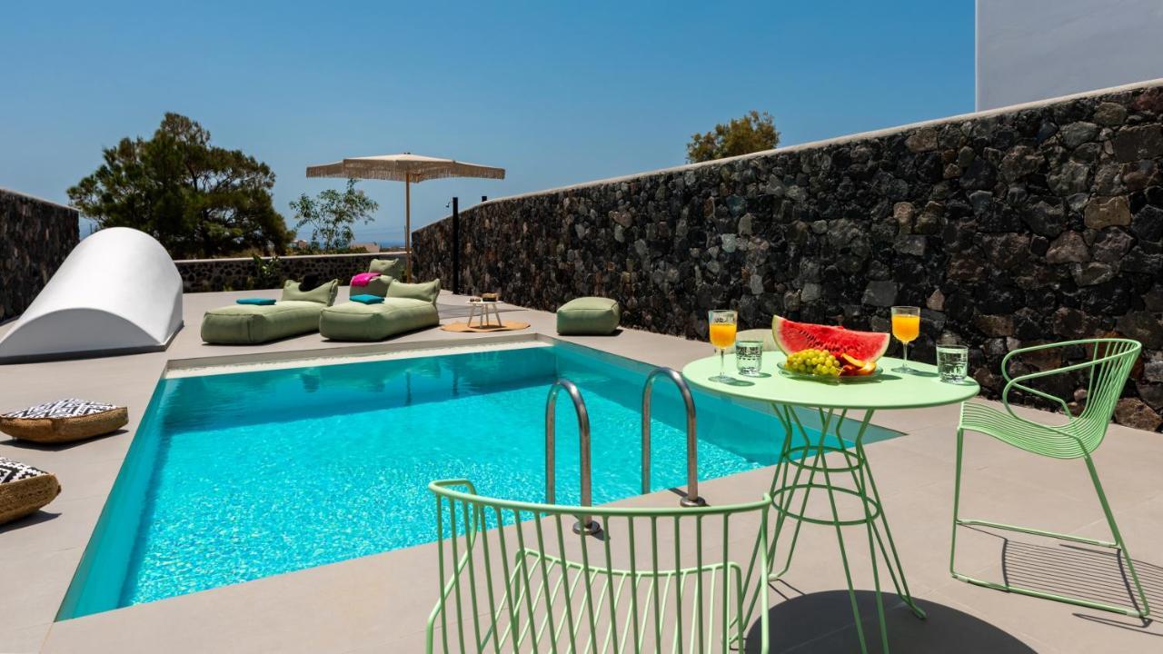 Modern Dome Homes Of Santorini Perissa  Luaran gambar