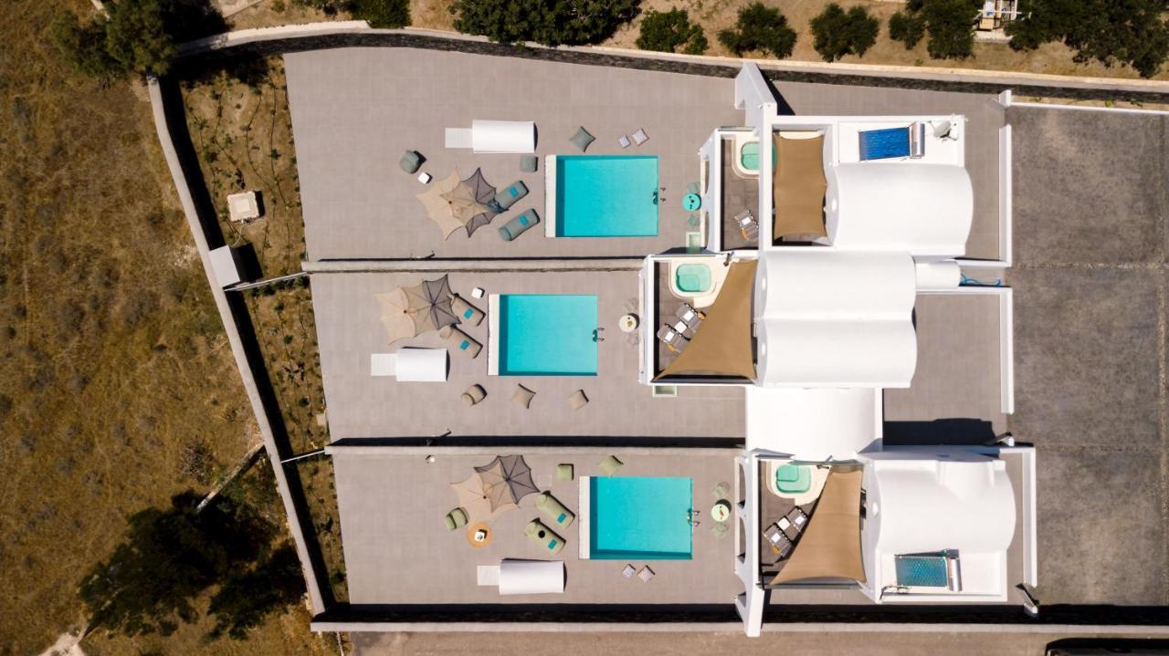 Modern Dome Homes Of Santorini Perissa  Luaran gambar
