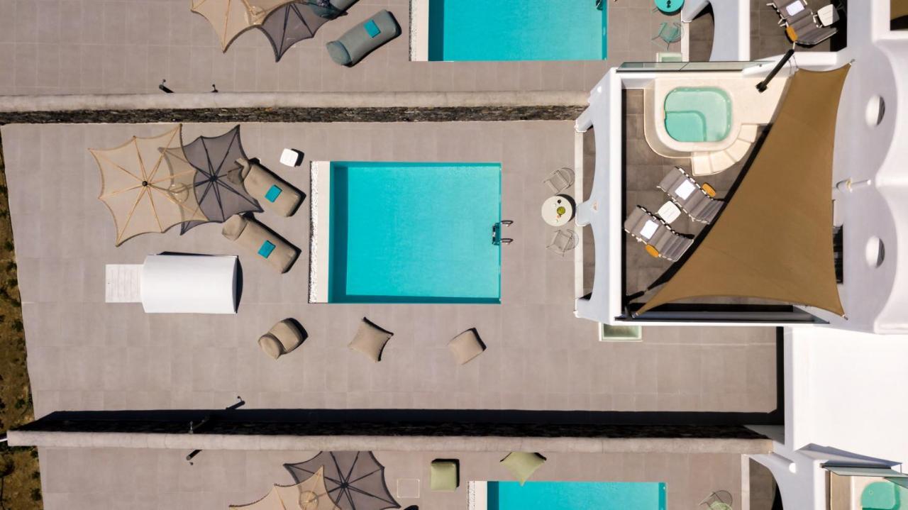 Modern Dome Homes Of Santorini Perissa  Luaran gambar