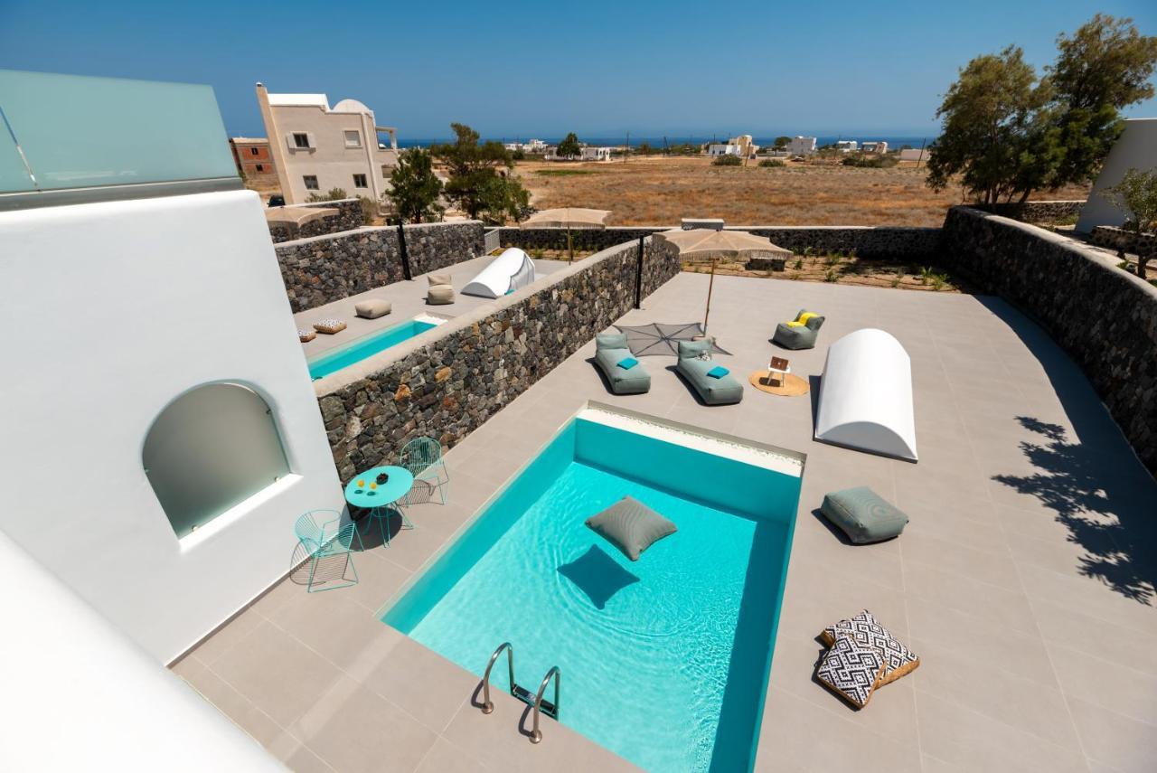 Modern Dome Homes Of Santorini Perissa  Luaran gambar