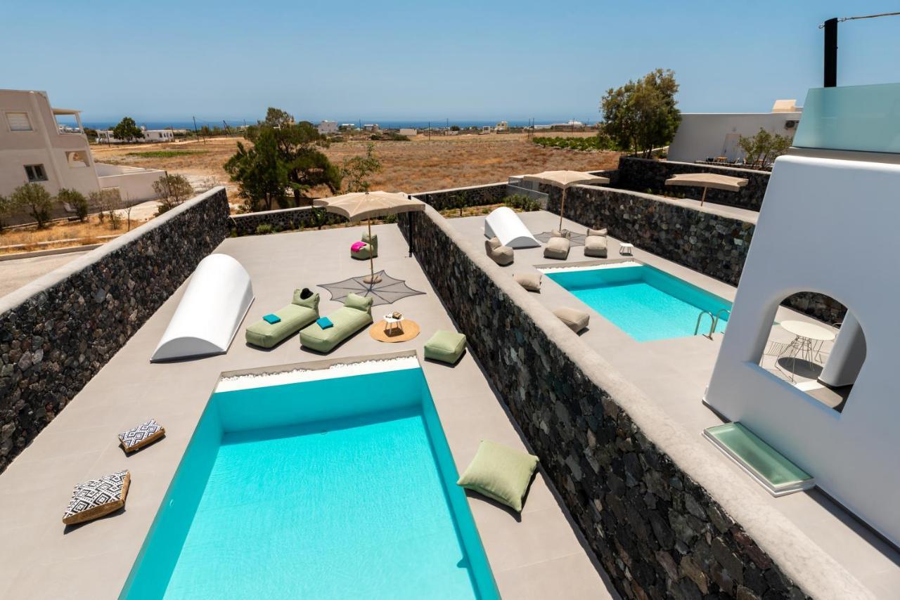 Modern Dome Homes Of Santorini Perissa  Luaran gambar