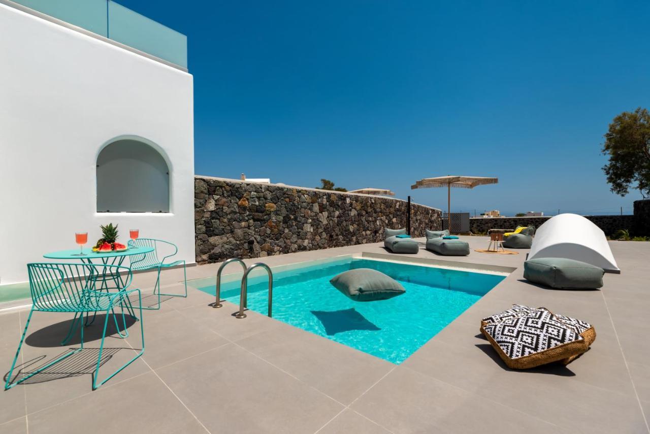 Modern Dome Homes Of Santorini Perissa  Luaran gambar